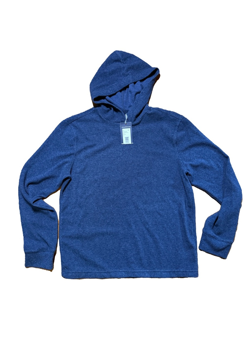 Ultra Soft Blue Hooded Long-Sleeve Shirt NWT Mens Small
